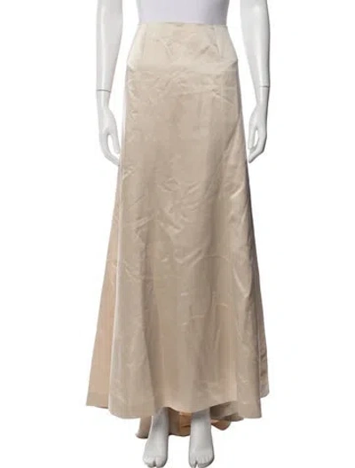 Pre-owned Vera Wang Long Skirt In Neutral