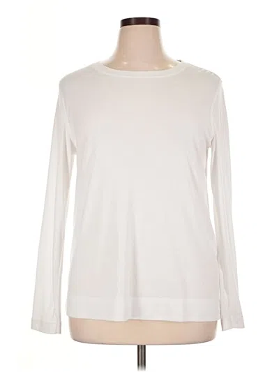 Pre-owned Vera Wang Long Sleeve T-shirt In Ivory