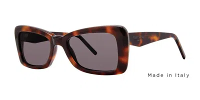 Vera Wang Loop Tortoise Women's Sunglasses Tortoiseshell Size 54 In Brown