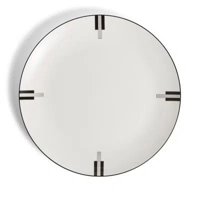 Vera Wang Luxe Graphite 11.1in Plate In Neutral