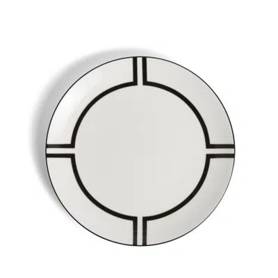 Vera Wang Luxe Graphite 8.1in Plate In White