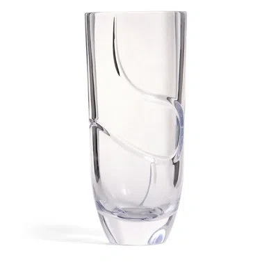 Vera Wang Luxe Graphite 8in Vase In Transparent