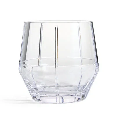 Vera Wang Luxe Graphite Ice Bucket In Transparent