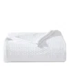 Vera Wang Matelasse Woven Cotton Blanket, Full/queen In White