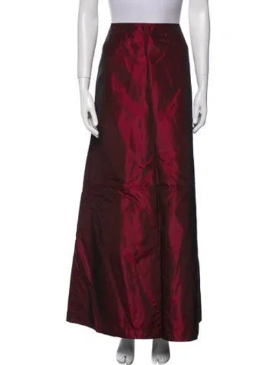 Pre-owned Vera Wang Midi Length Skirt In Red