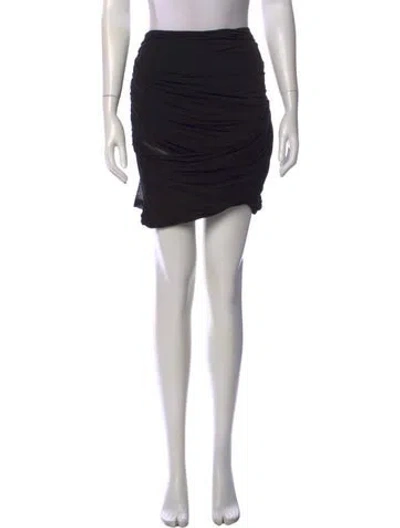 Pre-owned Vera Wang Mini Skirt In Black
