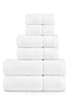 Vera Wang Modern Lux 6-piece Bath Towel, Hand Towel & Washcloth Set In White