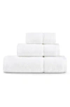 Vera Wang Modern Lux Bath Towel, Hand Towel & Washcloth Set In White