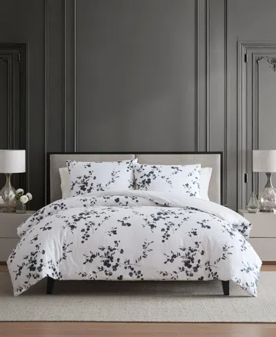 Vera Wang Noir Bouquet Cotton 3-pc. Comforter Set, Queen In Multi