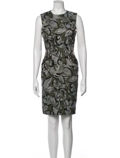 Pre-owned Vera Wang Nylon Knee-length Dress In White