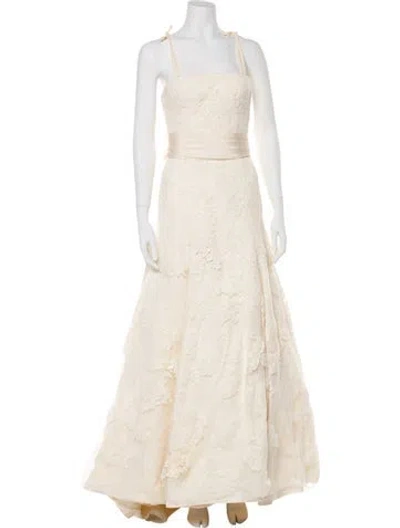 Pre-owned Vera Wang Nylon Long Dress In Neutral
