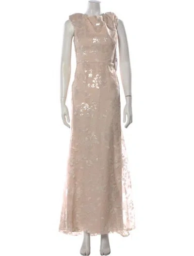 Pre-owned Vera Wang Nylon Long Dress In Neutral