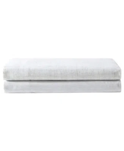 Vera Wang Printed Sateen Cotton Sheet Set In White