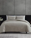 Vera Wang Puckered Texture Comforter Sets In Silver Leaf