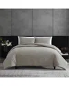 Vera Wang Puckered Texture 3-pc. Duvet Cover Set, Queen In Silver