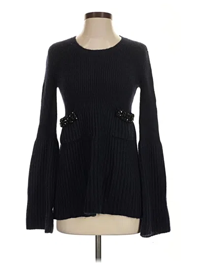 Pre-owned Vera Wang Pullover Sweater In Black