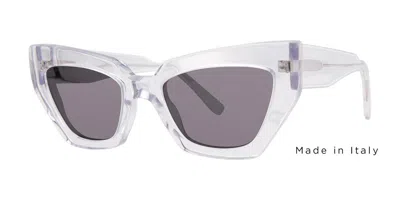 Vera Wang Quad Crystal Women's Sunglasses Clear Size 54 In Transparent