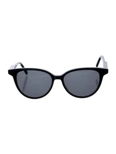 Pre-owned Vera Wang Round Tinted Sunglasses In Black