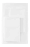 Vera Wang Sateen 1,000 Thread Count Queen Sheet Set In White