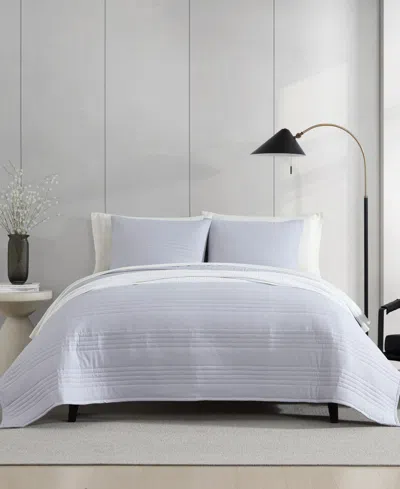 Vera Wang Seersucker Stripe 3-pc. Quilt Set, Queen