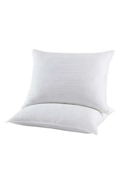 Vera Wang Set Of 2 Signature Solid Cotton Stripe Utility Pillows In Multi