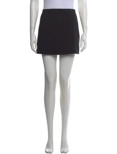 Pre-owned Vera Wang Silk Mini Skirt In Gray