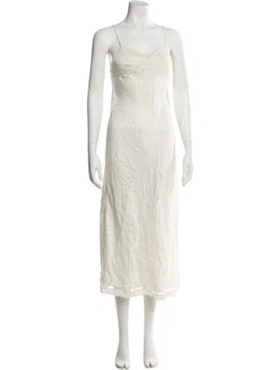 Pre-owned Vera Wang Silk Nightgown In Neutral