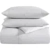 Vera Wang Simple Dot Cotton Sateen Duvet Cover Set In Light Pastel Grey