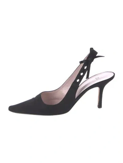Pre-owned Vera Wang Slingback Pumps In Black