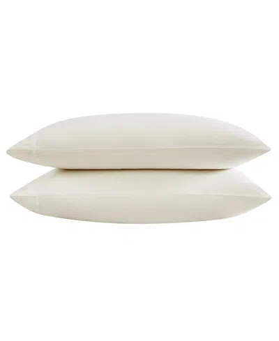 VERA WANG SOLID 800 THREAD COUNT COTTON SATEEN PILLOWCASE PAIR, QUEEN