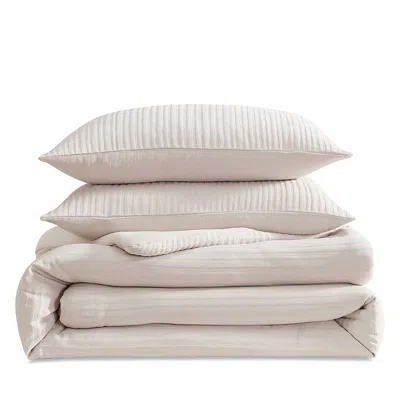 Vera Wang Solid Chenille 3 Piece Comforter Set, Queen In Neutral