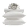 Vera Wang Solid Cool Comfort 4 Piece Sheet Set, Queen In White