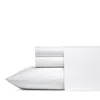 Vera Wang Solid Cotton Percale Sheet Set, King In White