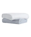 Vera Wang Solid Matelesse Cotton Blanket In White