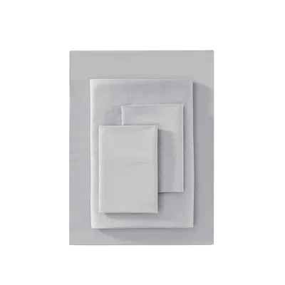 Vera Wang Solid Sateen T1000 4 Piece Sheet Set, King In Gray