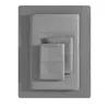 Vera Wang Solid T800 Sateen Cvc Sheet Set, King In Charcoal