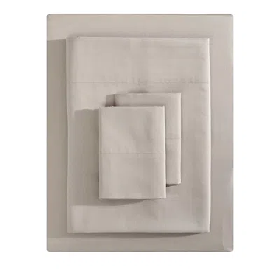 Vera Wang Solid T800 Sateen Cvc Sheet Set, Queen In Natural