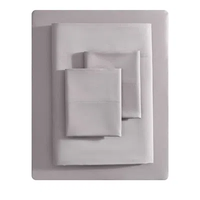 Vera Wang Solid T800 Sateen Cvc Sheet Set, Queen In Plum