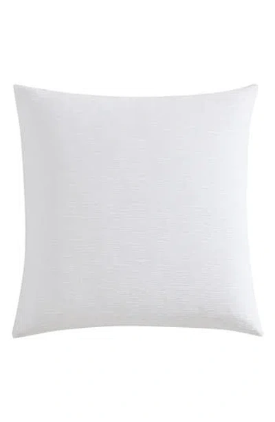 Vera Wang Solid Textured Pleat Euro Sham Set In White