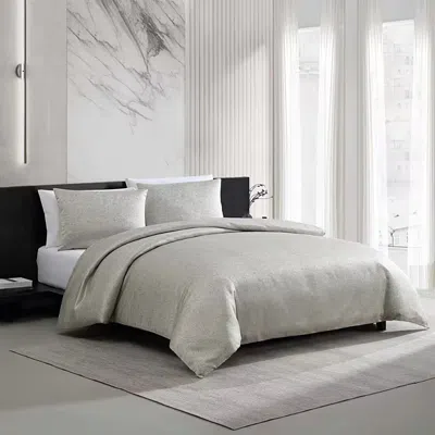 Vera Wang Speckled Satin Weave 3 Piece Duvet Cover Set, Queen In Multi