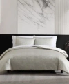 Vera Wang Speckled Satin Weave Duvet Cover Sets In Taupe