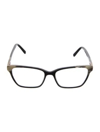 Pre-owned Vera Wang Square Eyeglasses In Black