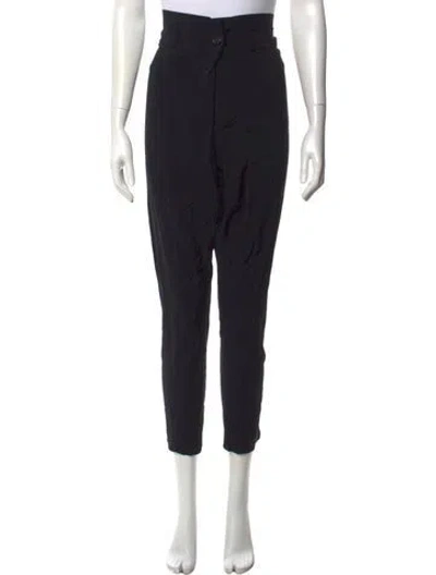 Pre-owned Vera Wang Straight Leg Pants In Black