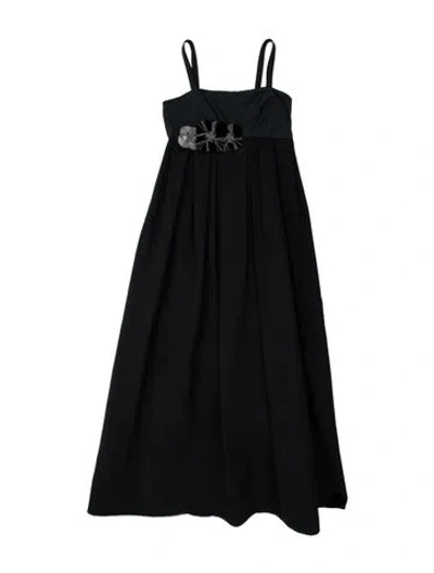 Pre-owned Vera Wang Strapless Long Dress In Blue