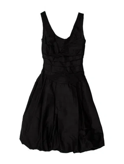 Pre-owned Vera Wang Strapless Mini Dress In Black