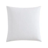 Vera Wang Solid Textured Pleats Jacquard Sham White In White