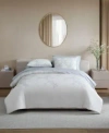 Vera Wang Trailing Vines Cotton Micro Waffle Comforter Set In Multi