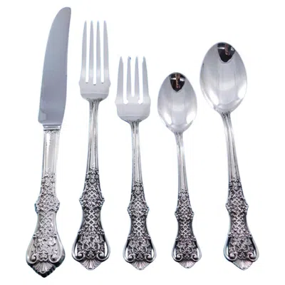 Pre-owned Vera Wang Trellis By  Sterling Silver Flatware Set Service 30 Pcs Dinner Scarce