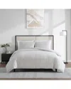 Vera Wang Tucks Cotton Jacquard Comforter Set In White