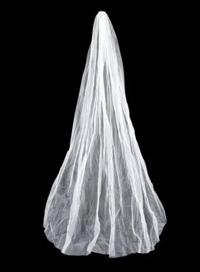 Pre-owned Vera Wang Tulle Veil In Neutral